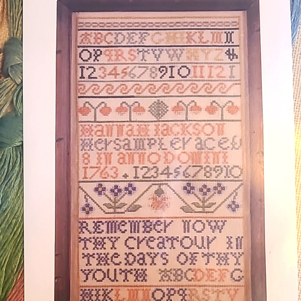 Reproduction Historical Sampler Kit, circa 1763
